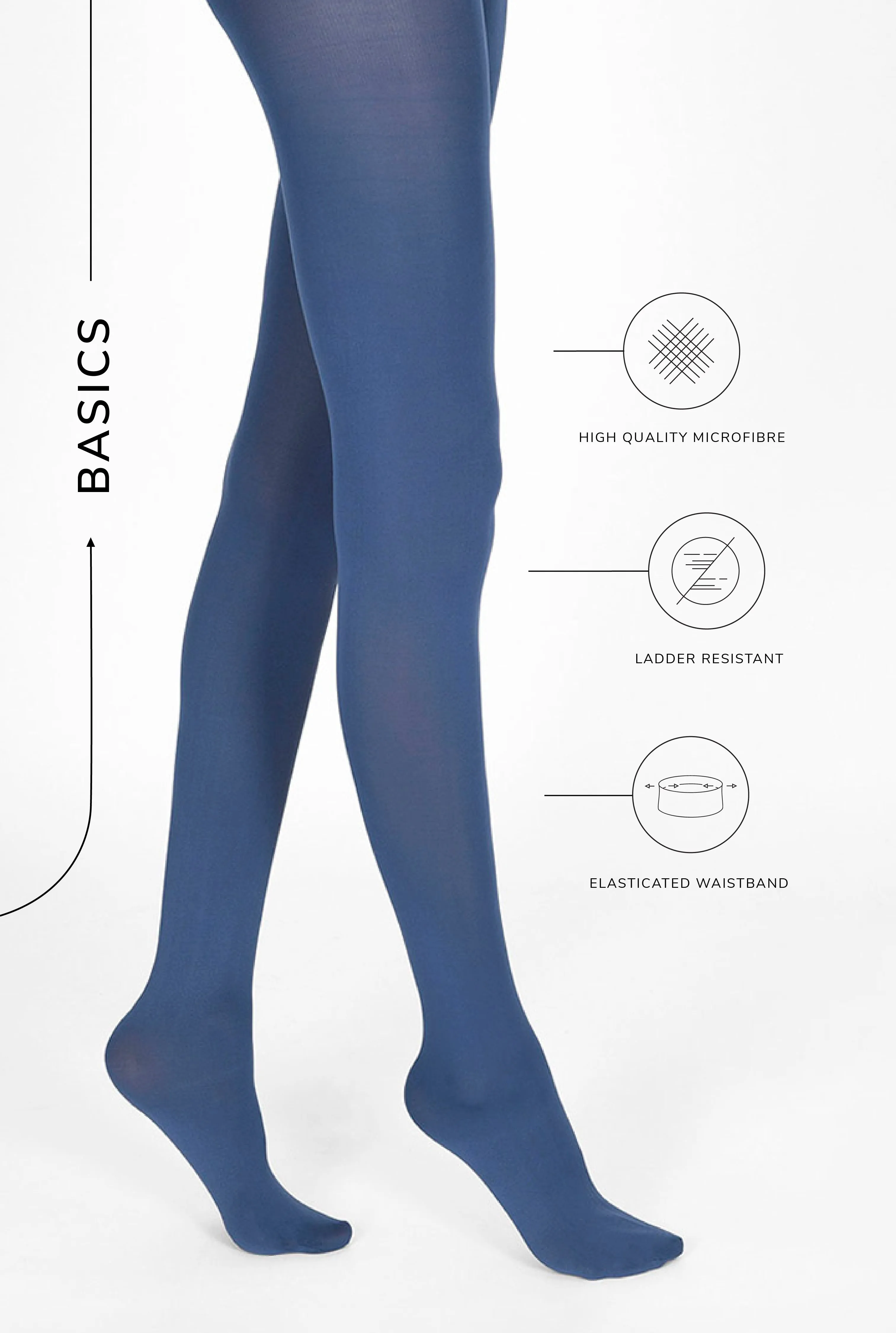 100 Denier Tights - Infinity Blue