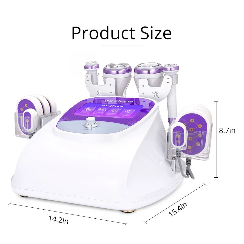 30k Ultrasonic Cavitation Machine S-Shape with 5MW Lipo Laser