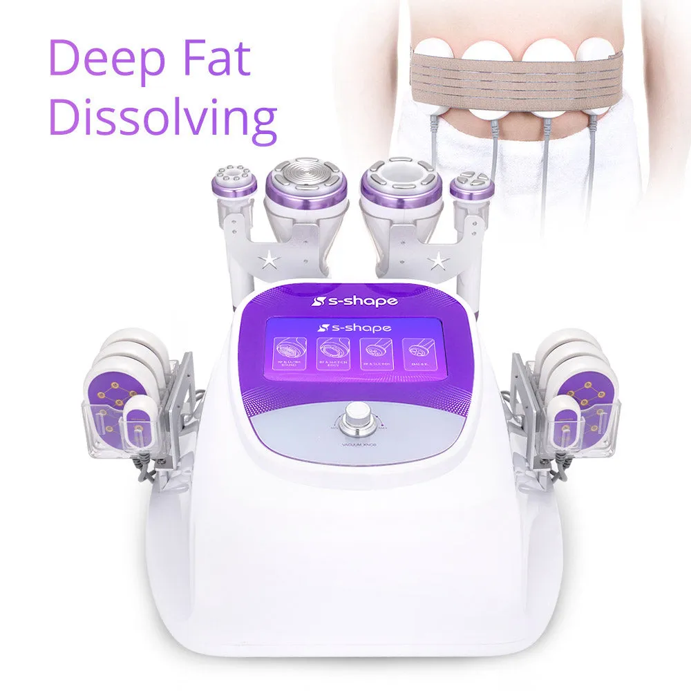 30k Ultrasonic Cavitation Machine S-Shape with 5MW Lipo Laser