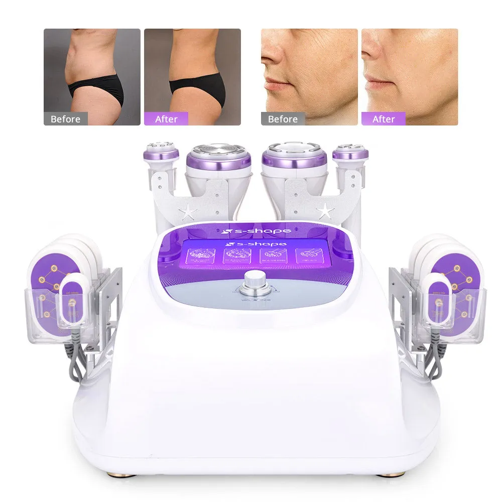 30k Ultrasonic Cavitation Machine S-Shape with 5MW Lipo Laser