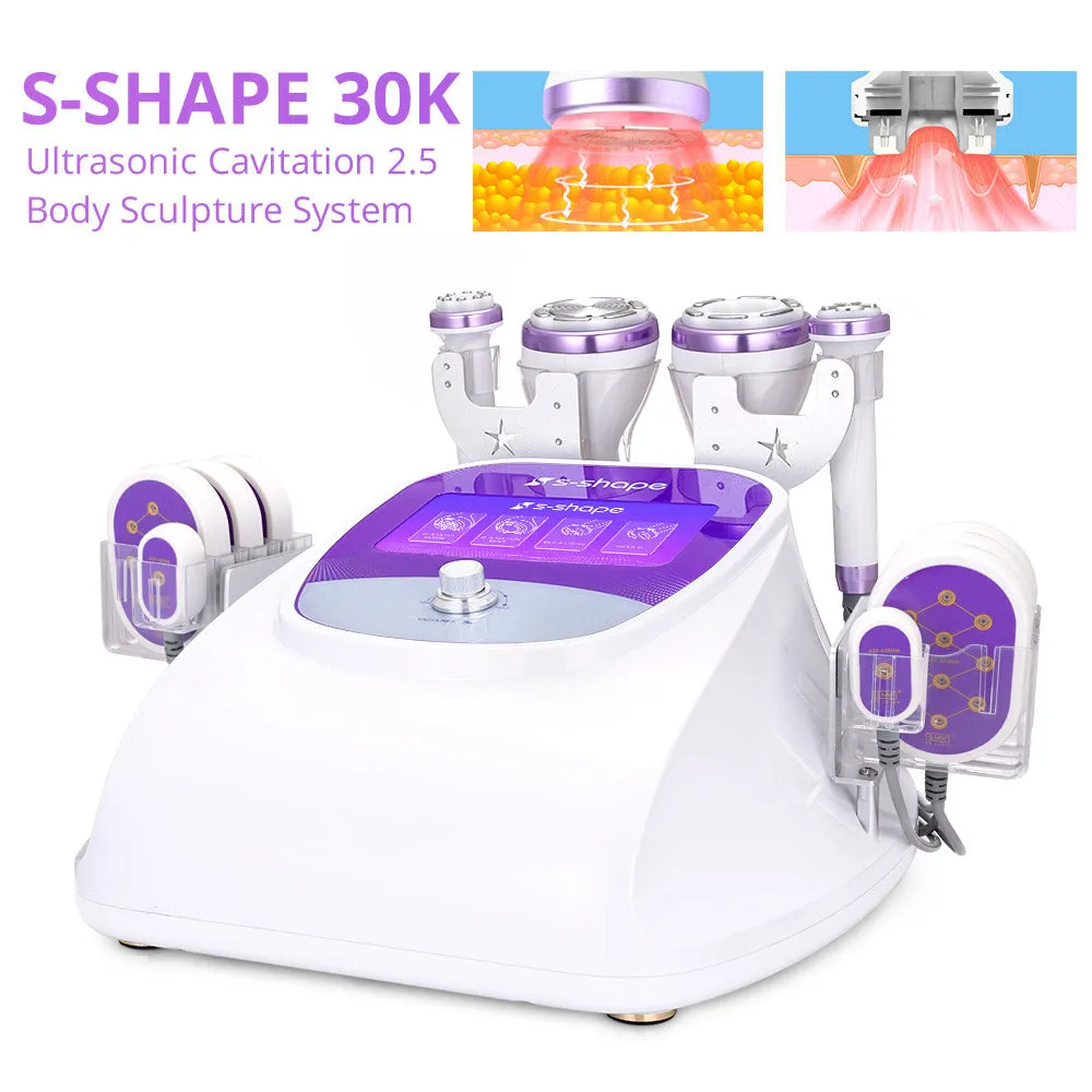 30k Ultrasonic Cavitation Machine S-Shape with 5MW Lipo Laser