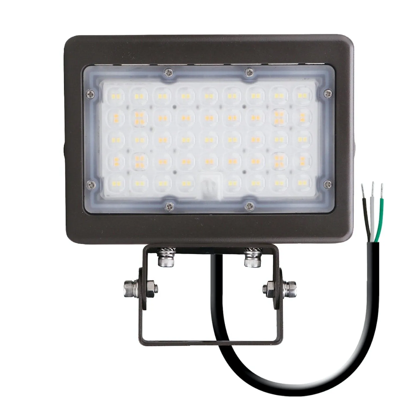 30W/15W Mini LED Area Flood Light - 30K/40K/50K - Trunnion Mount - 120-277VAC - Photocell - Bronze