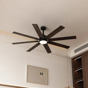 72-Inch Ceiling Fan with Dual-Tone Blades and 3-Color LED Light