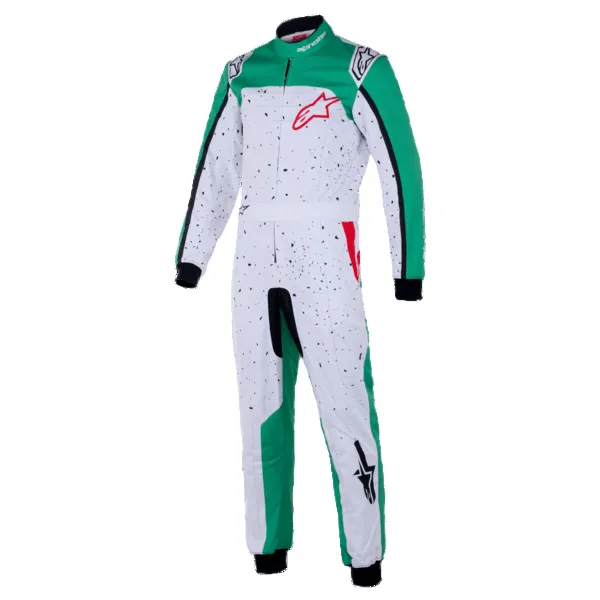 ALPINESTARS 3350125-263-44 Suit for Karting KMX-9 V3, White / Green / Red, Size 44