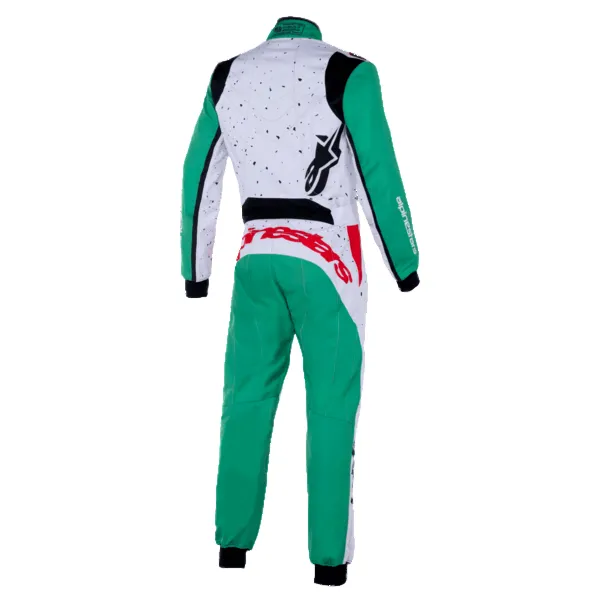 ALPINESTARS 3350125-263-44 Suit for Karting KMX-9 V3, White / Green / Red, Size 44