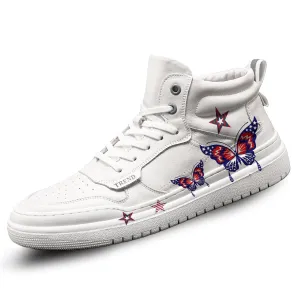 American Flag Butterfly High Top Sneaker