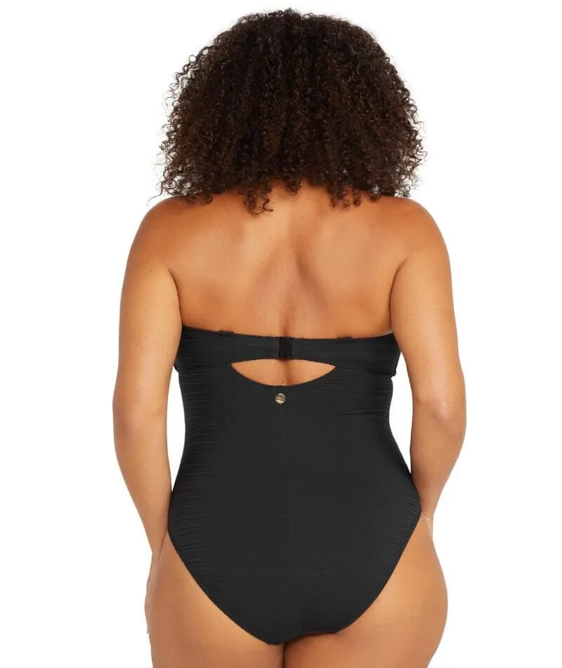 Artesands Aria Botticelli Twist Front Bandeau D-DD Cup One Piece Swimsuit - Black