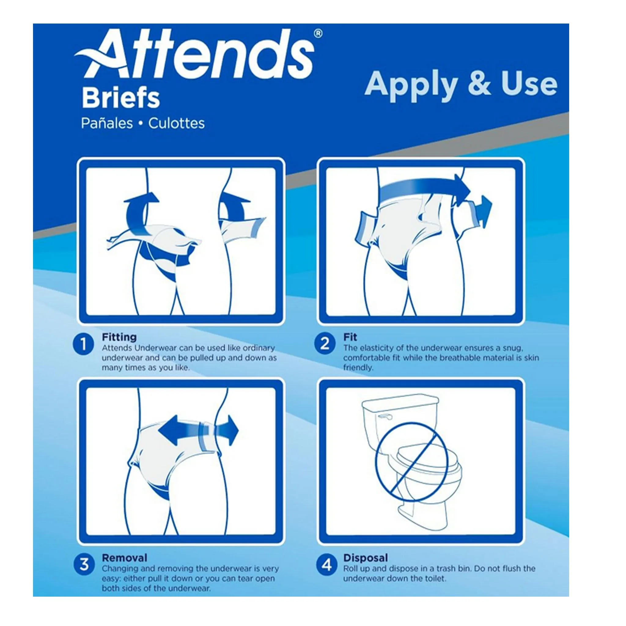 Attends Heavy Absorbency Brief