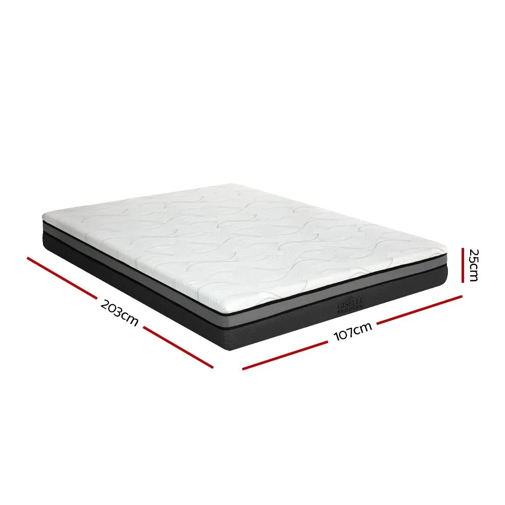 Belle Cool Gel Memory Foam Mattress 25cm Thick - King Single