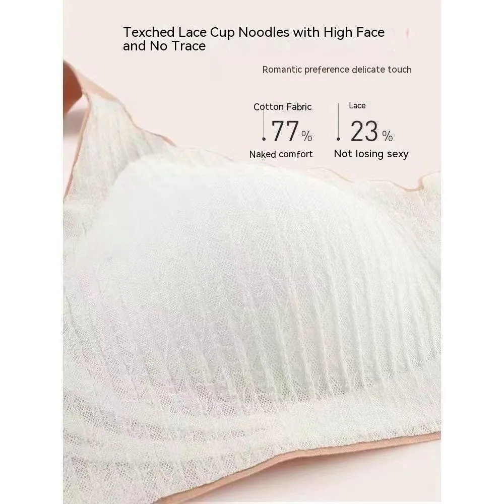 Breasts Contracting Bra Women's Lace Comfortable Wireless