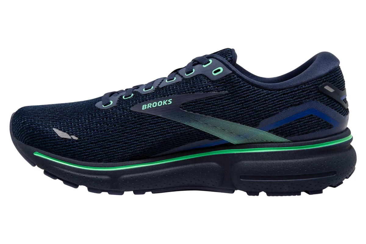 Brooks Ghost 15 D Crown Blue/Black/Green Mens