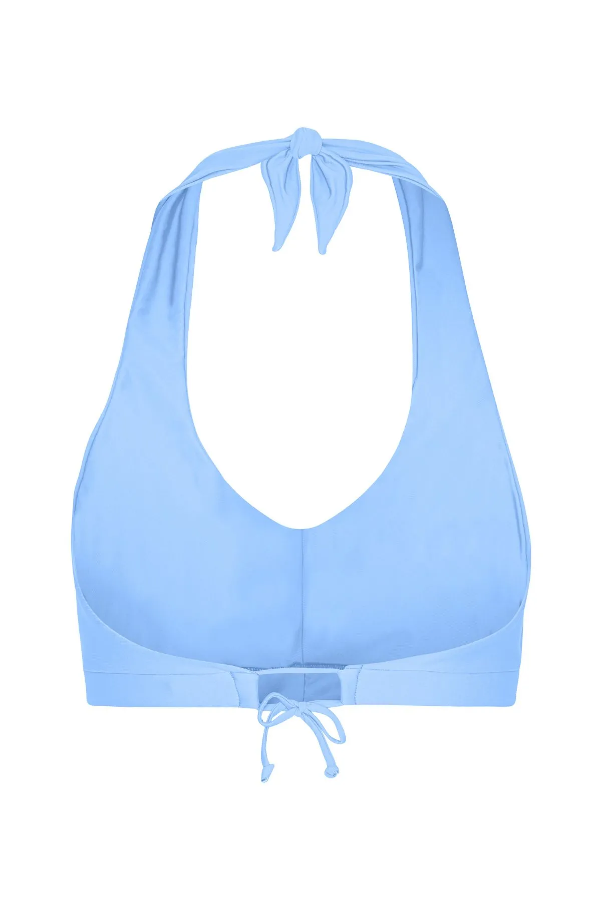 Bukit Halterneck Bikini Top Clear