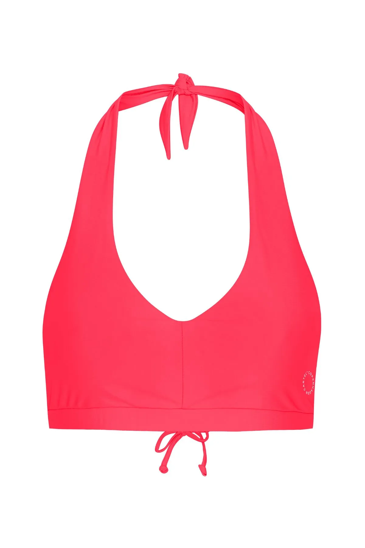 Bukit Halterneck Bikini Top Heat