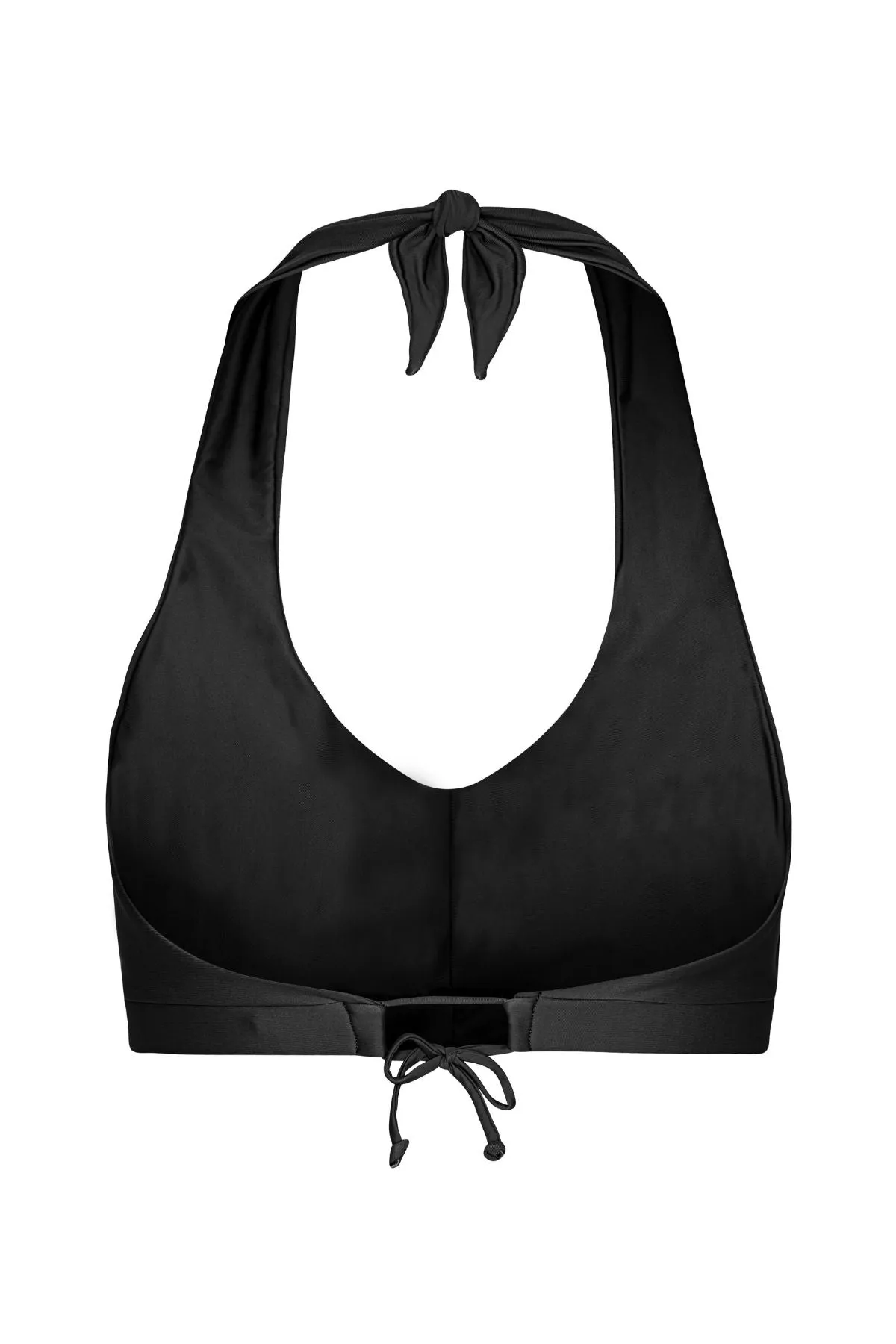 Bukit Halterneck Bikini Top Nero