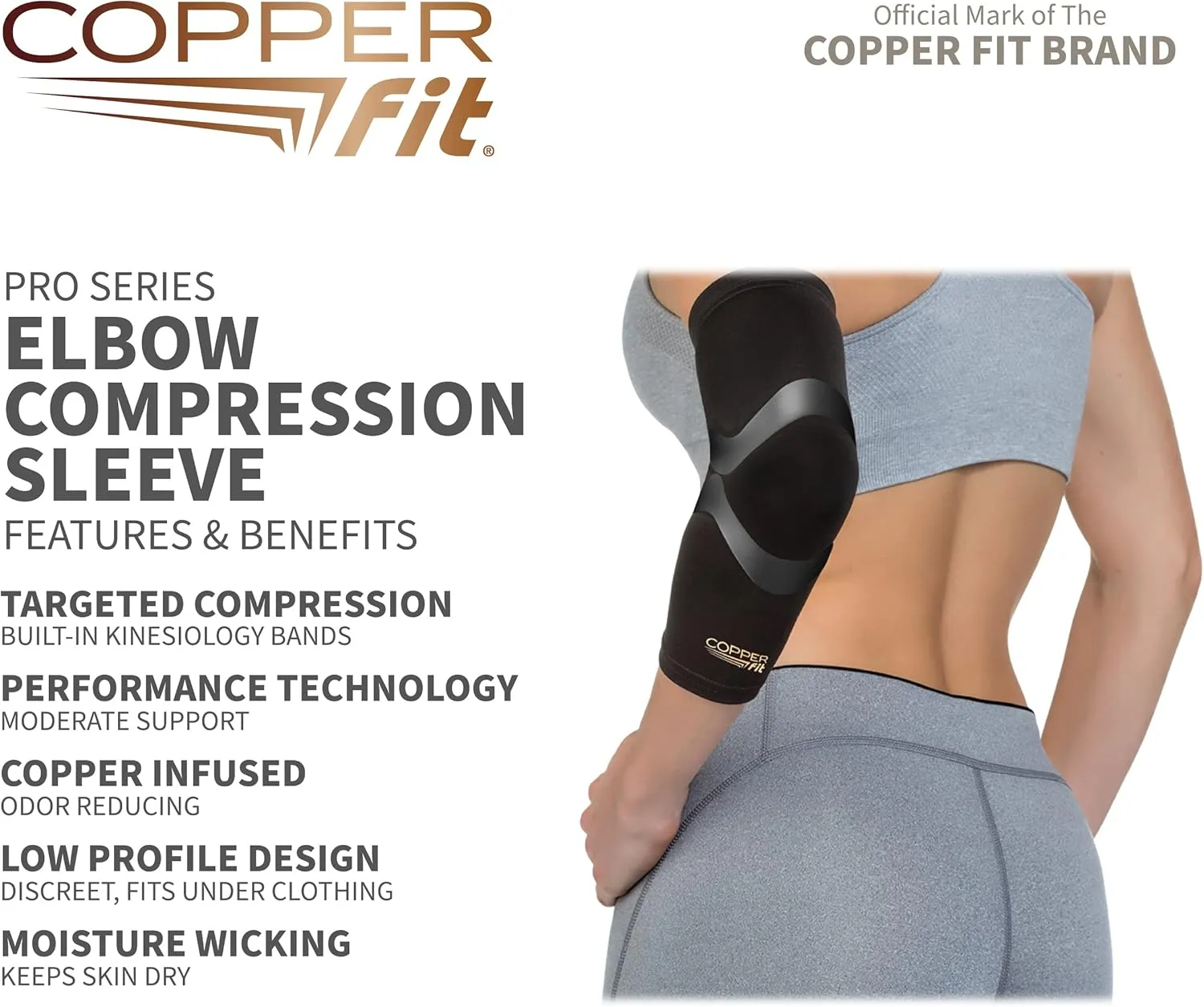 Copper Fit Pro Series Compression Elbow Sleeve