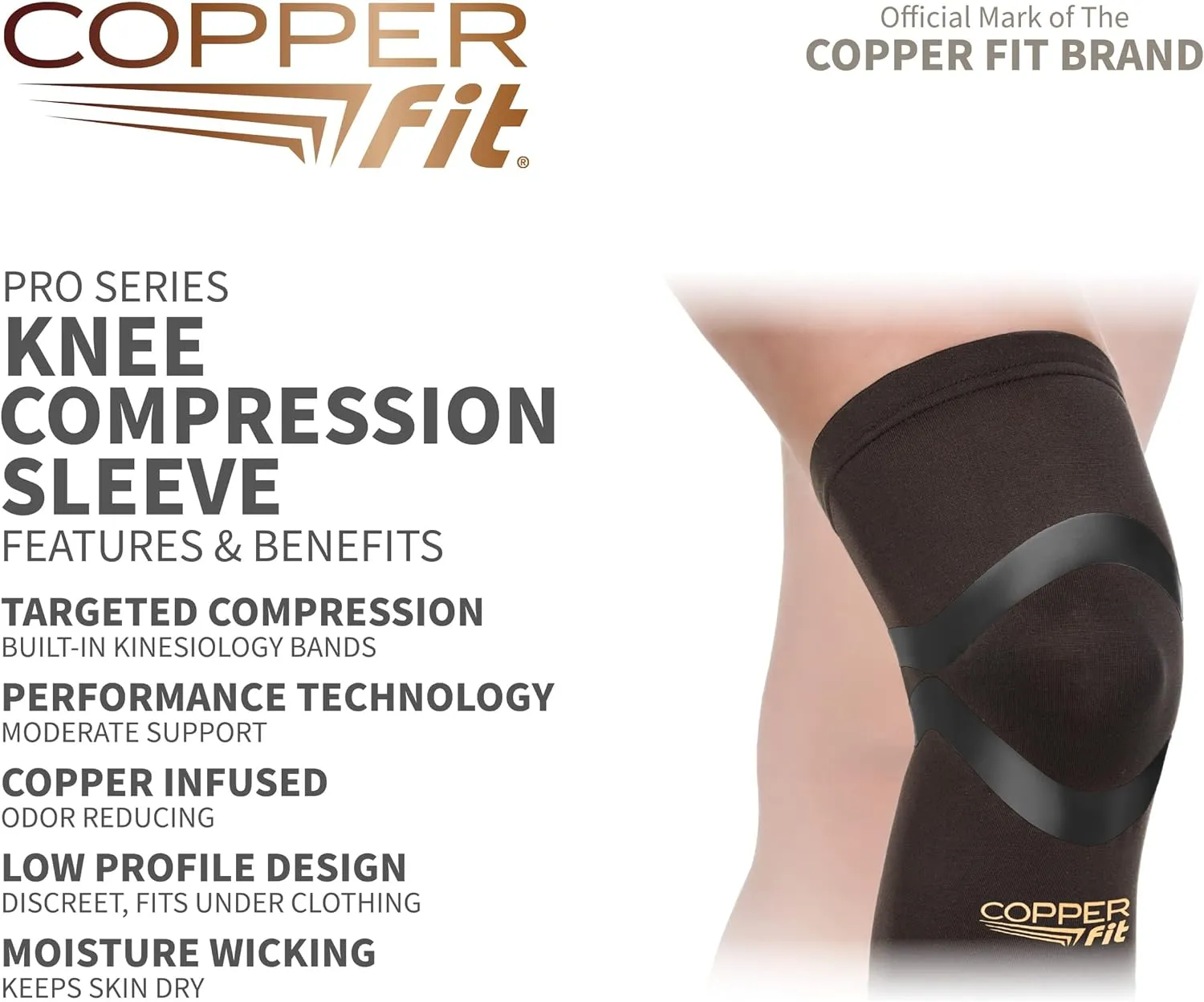 Copper Fit Pro Series Compression Knee Sleeve