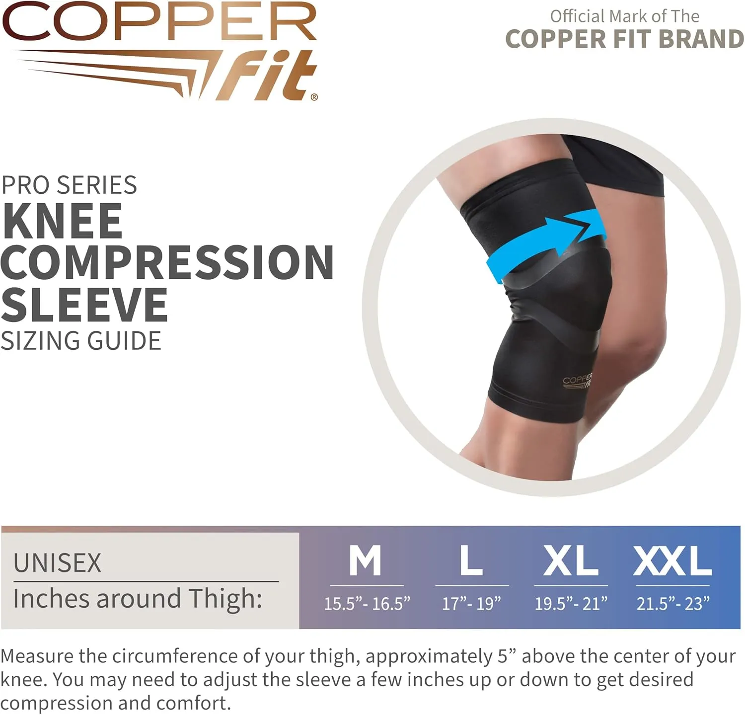 Copper Fit Pro Series Compression Knee Sleeve