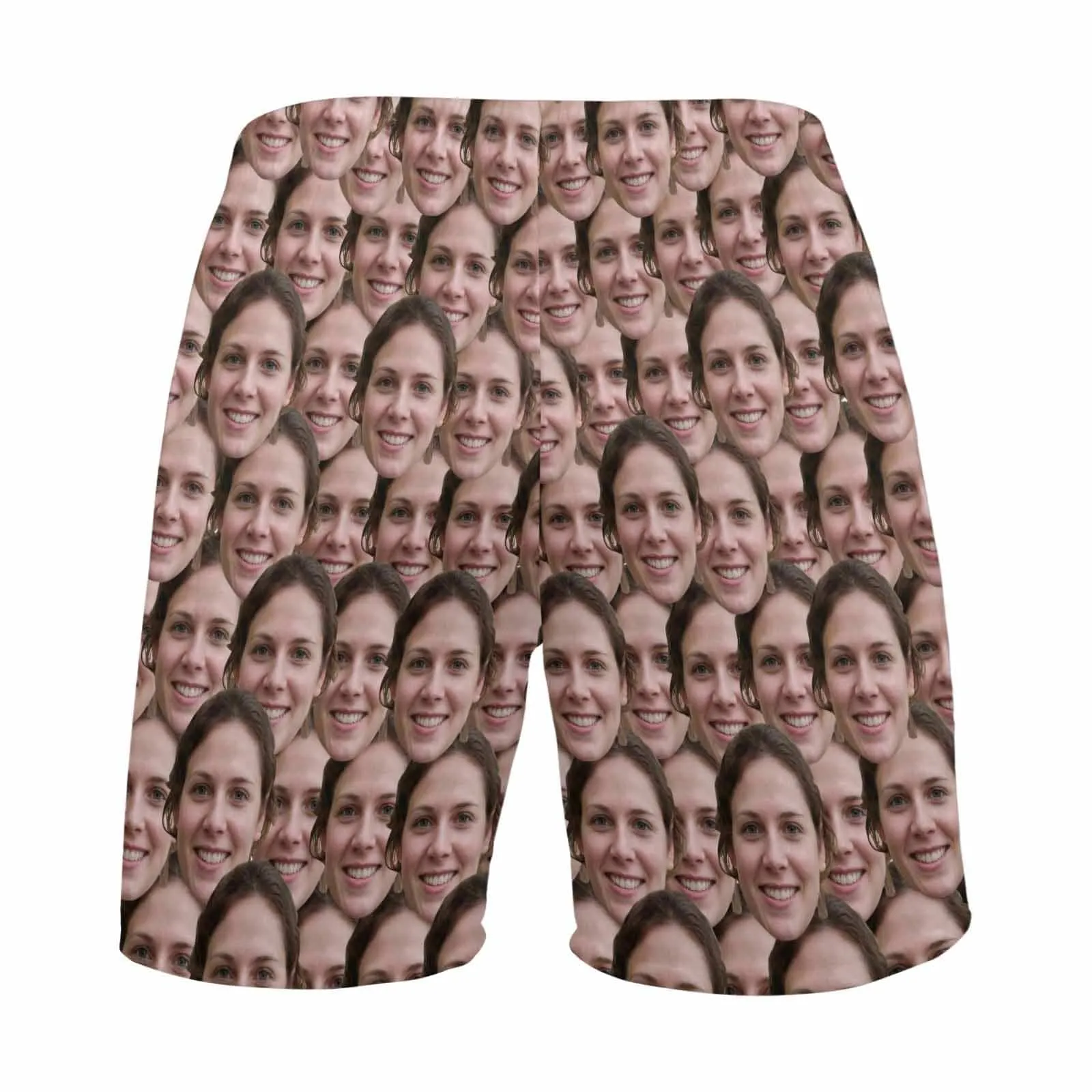 Custom Face Men's Pajama Shorts Personalized Face Sleepwear Shorts