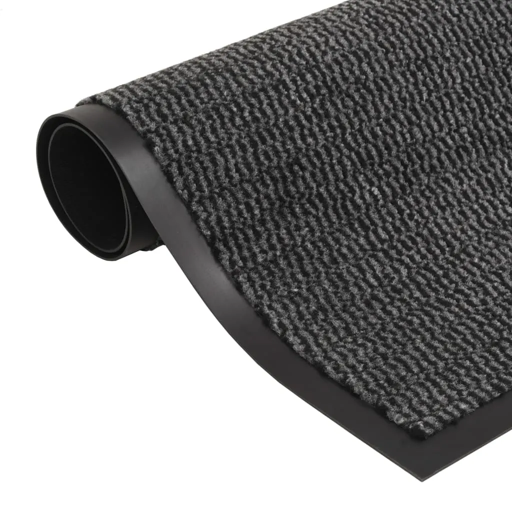 Dust Control Mats 2 pcs Rectangular Tufted 60x90 cm Anthracite