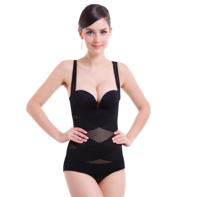 ERAEYE Women Sexy Siamese Corset Postpartum Thin Waist Slimming Bodysuit High Elastic Shapewear Underwear Body Shapers Corsets