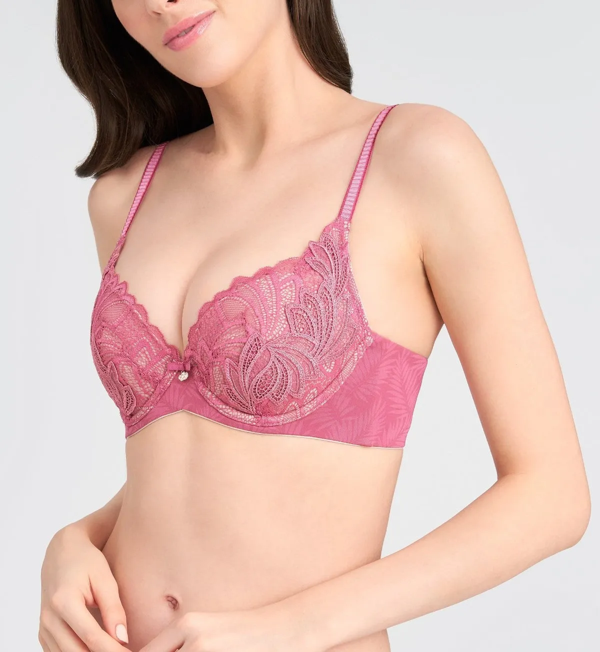 FLORALE PALM WIRED PADDED BRA