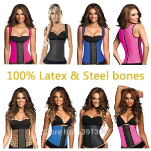 Free Shipping Latex Vest Waist Trainer Blet Waist Trainer Vest Hot Body Shaper Waist Cincher And Waist Trainer Corsets FY111