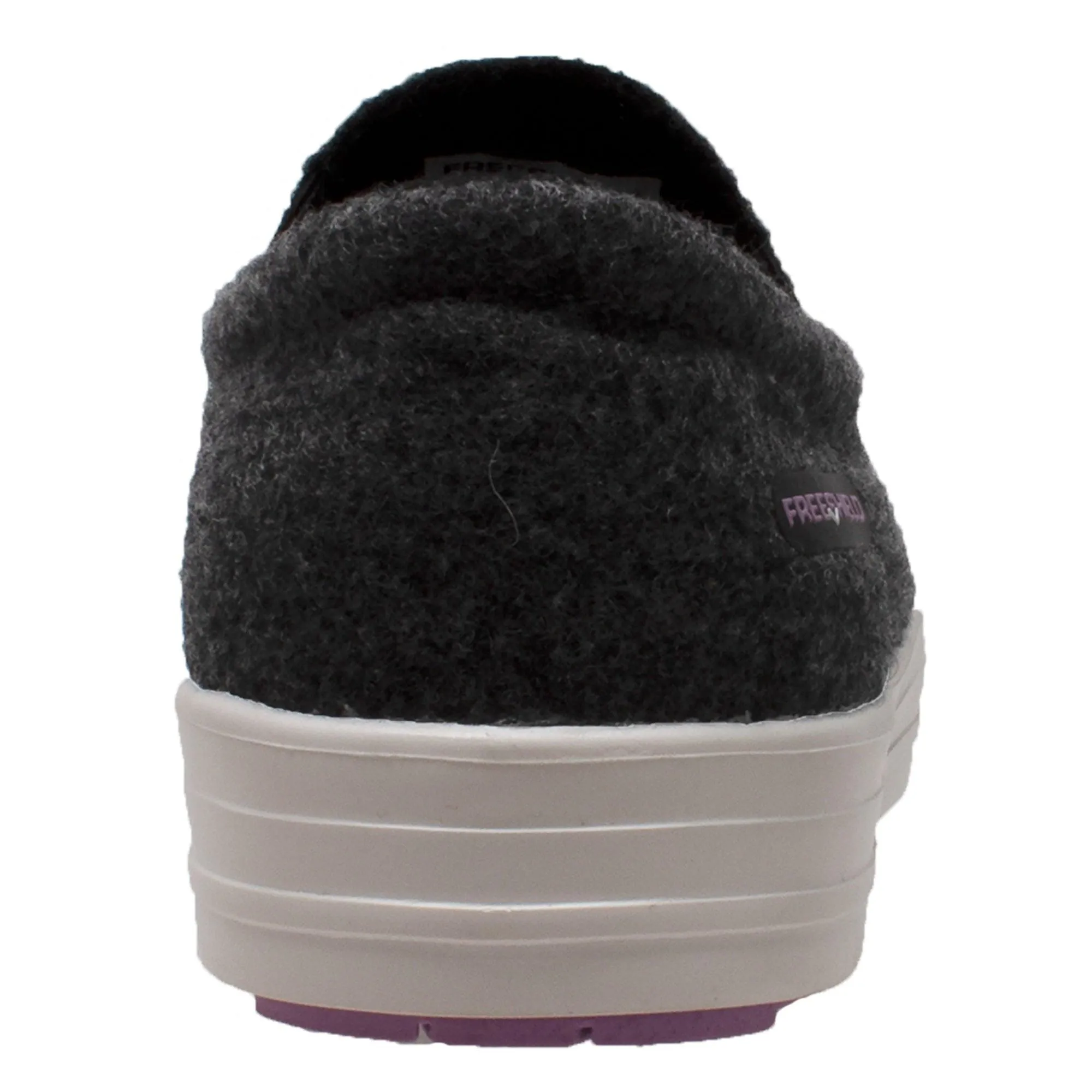 FreeShield Women's Real Wool Casual Slip On Charcoal