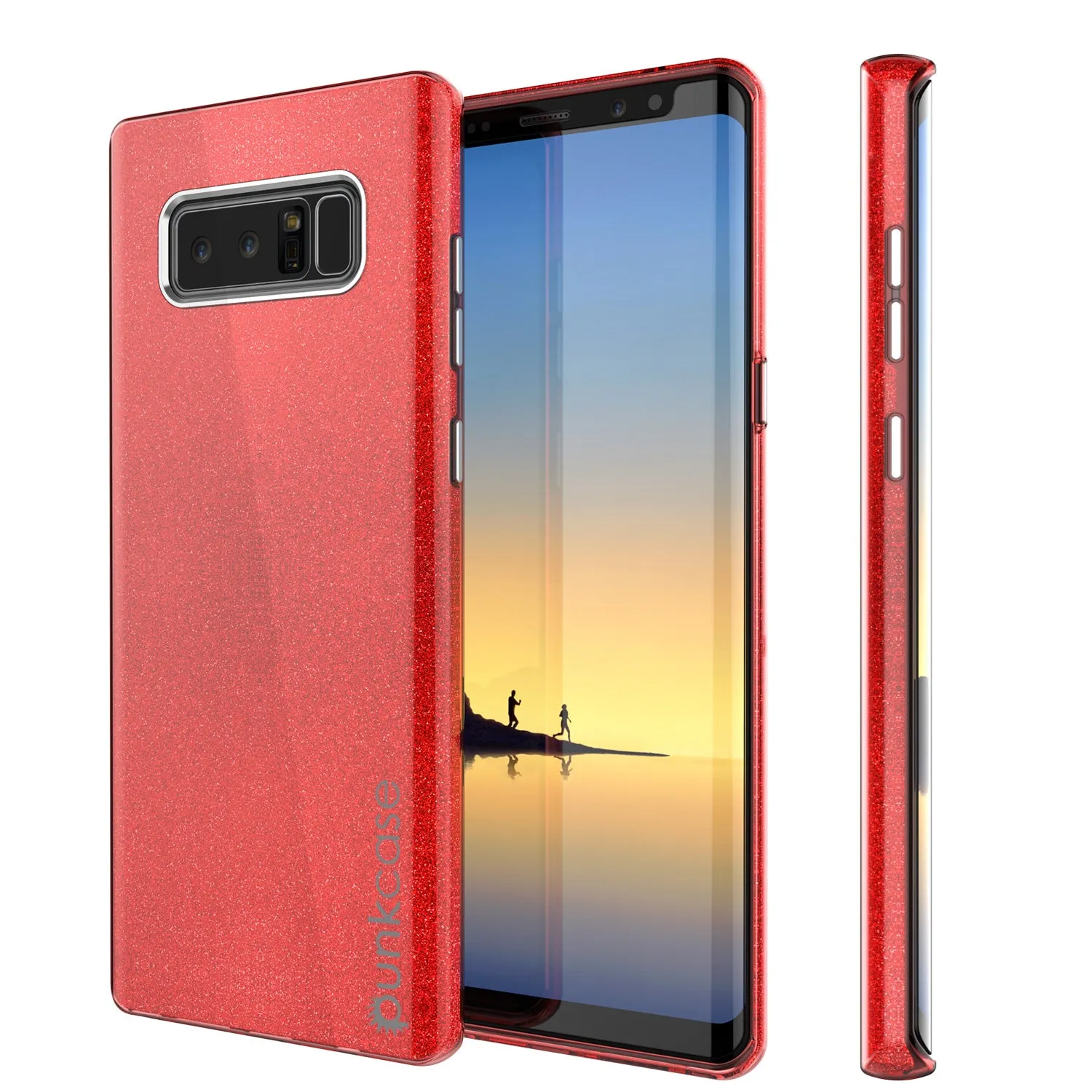 Galaxy Note 8  Punkcase Galactic 2.0 Series Ultra Slim Case [Red]