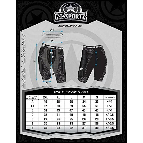 GI Sportz Race 2.0 Slide Shorts - Black - XXL