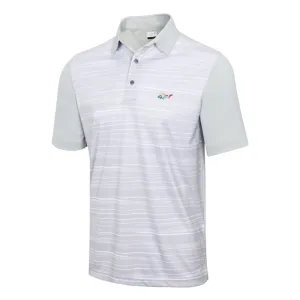 Greg Norman Men's ML75 OMBRE Print Stripes Polo T-Shirt (US Size)