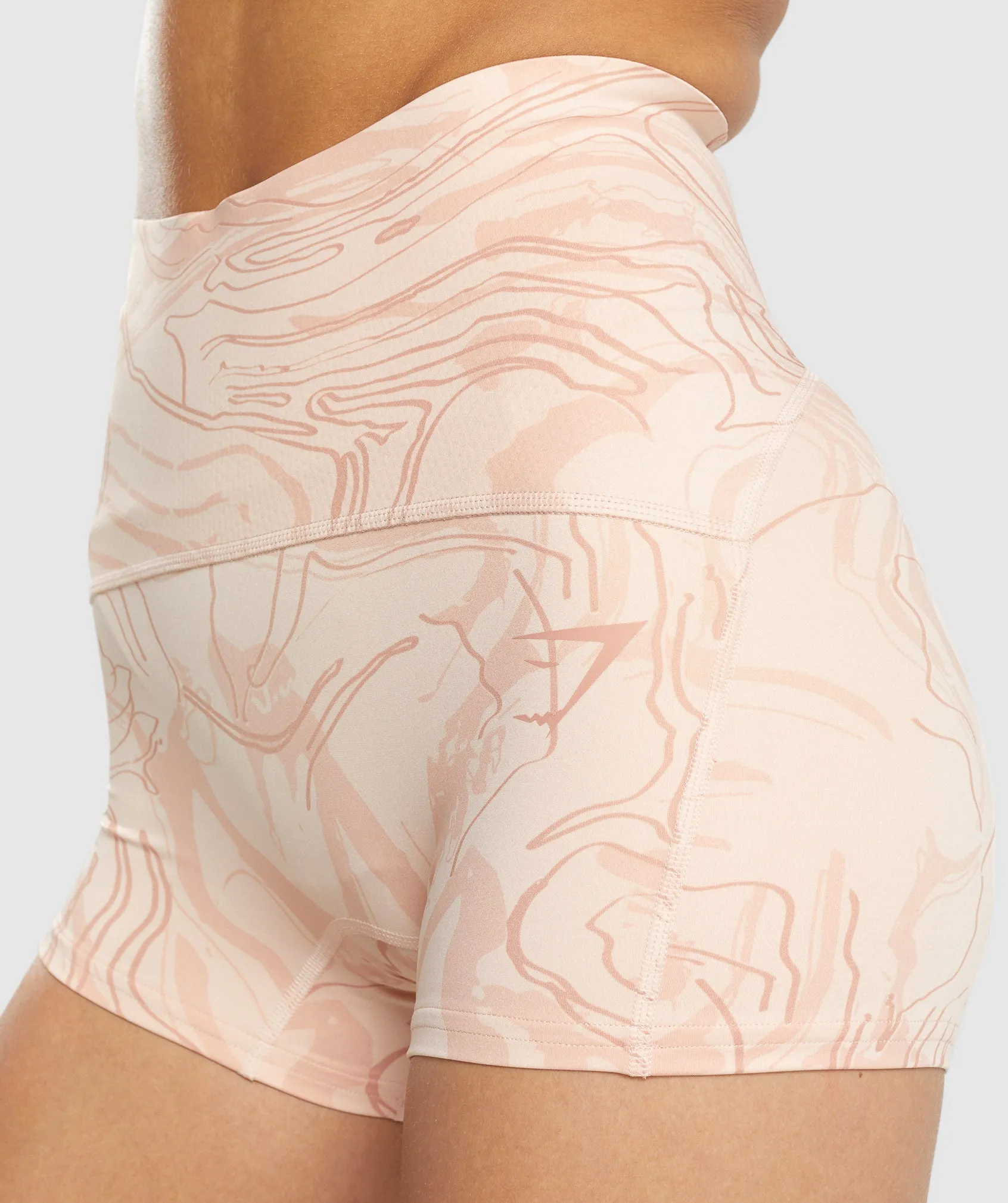 GS Power Support Shorts - Light Pink Print