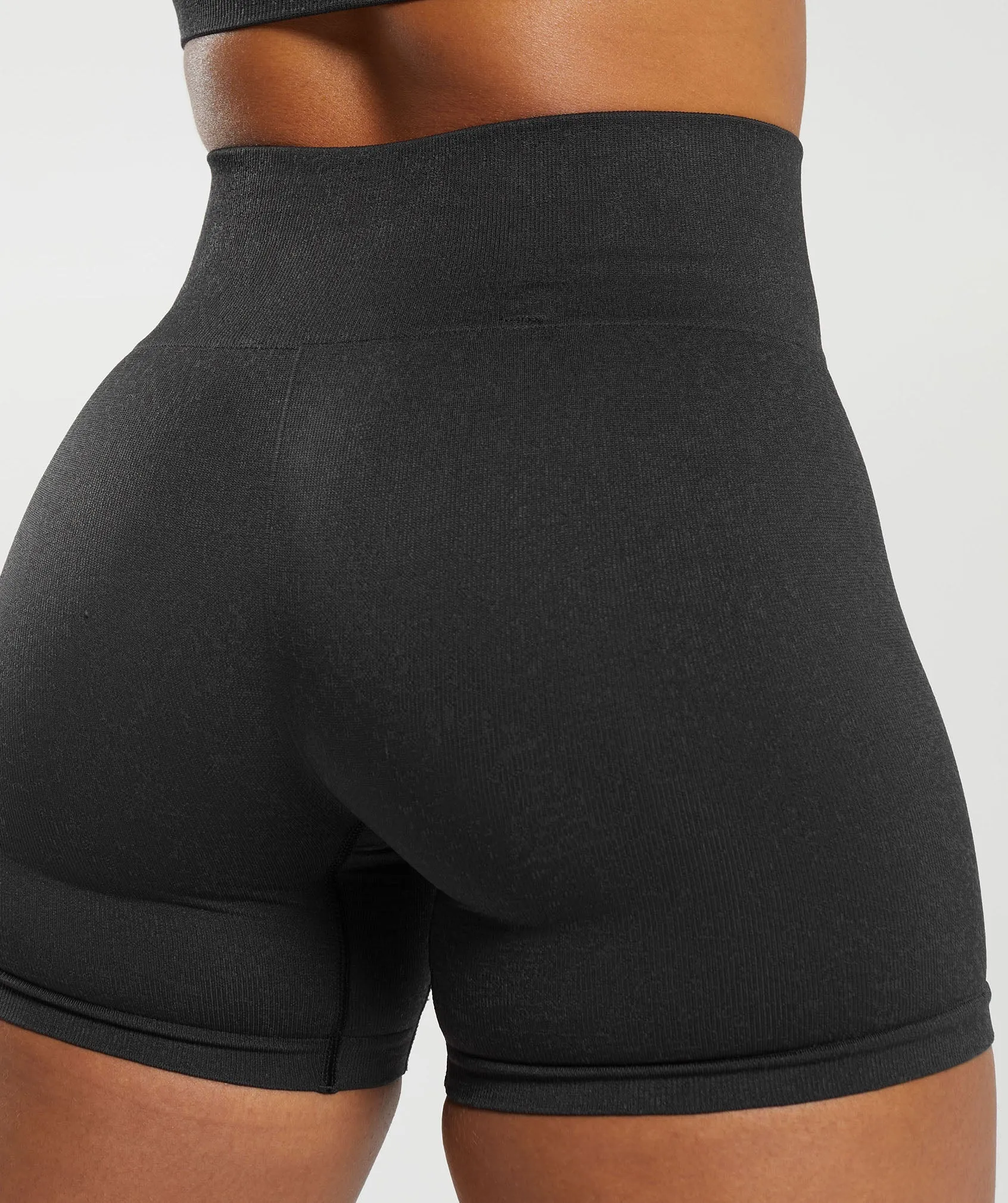 Gymshark Adapt Fleck Seamless Shorts - Black/Smokey Grey