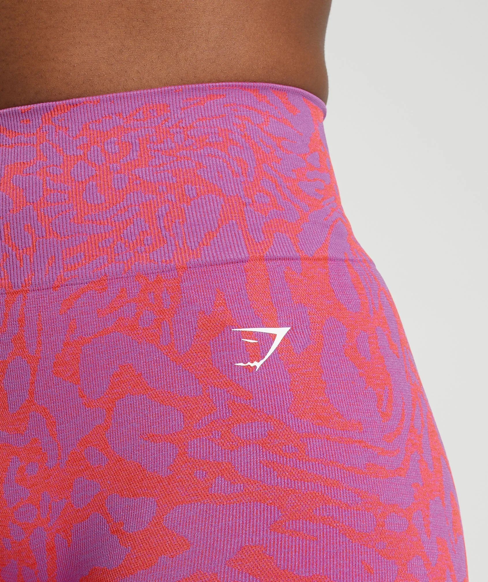 Gymshark Adapt Safari Tight Shorts - Shelly Pink/Fly Coral