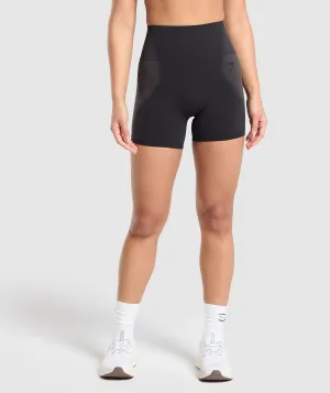 Gymshark Blur Seamless Shorts - Black/Asphalt Grey