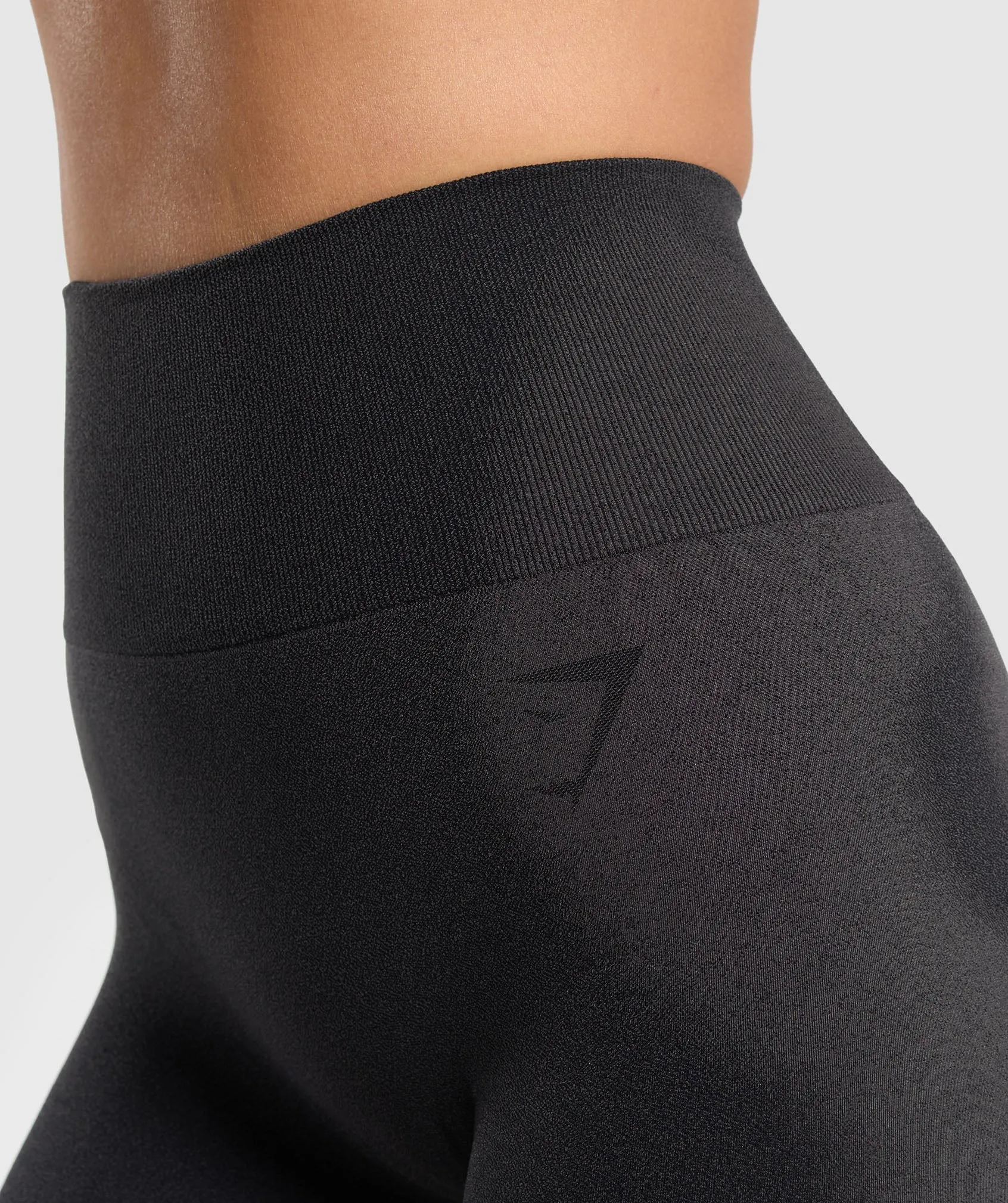 Gymshark Blur Seamless Shorts - Black/Asphalt Grey