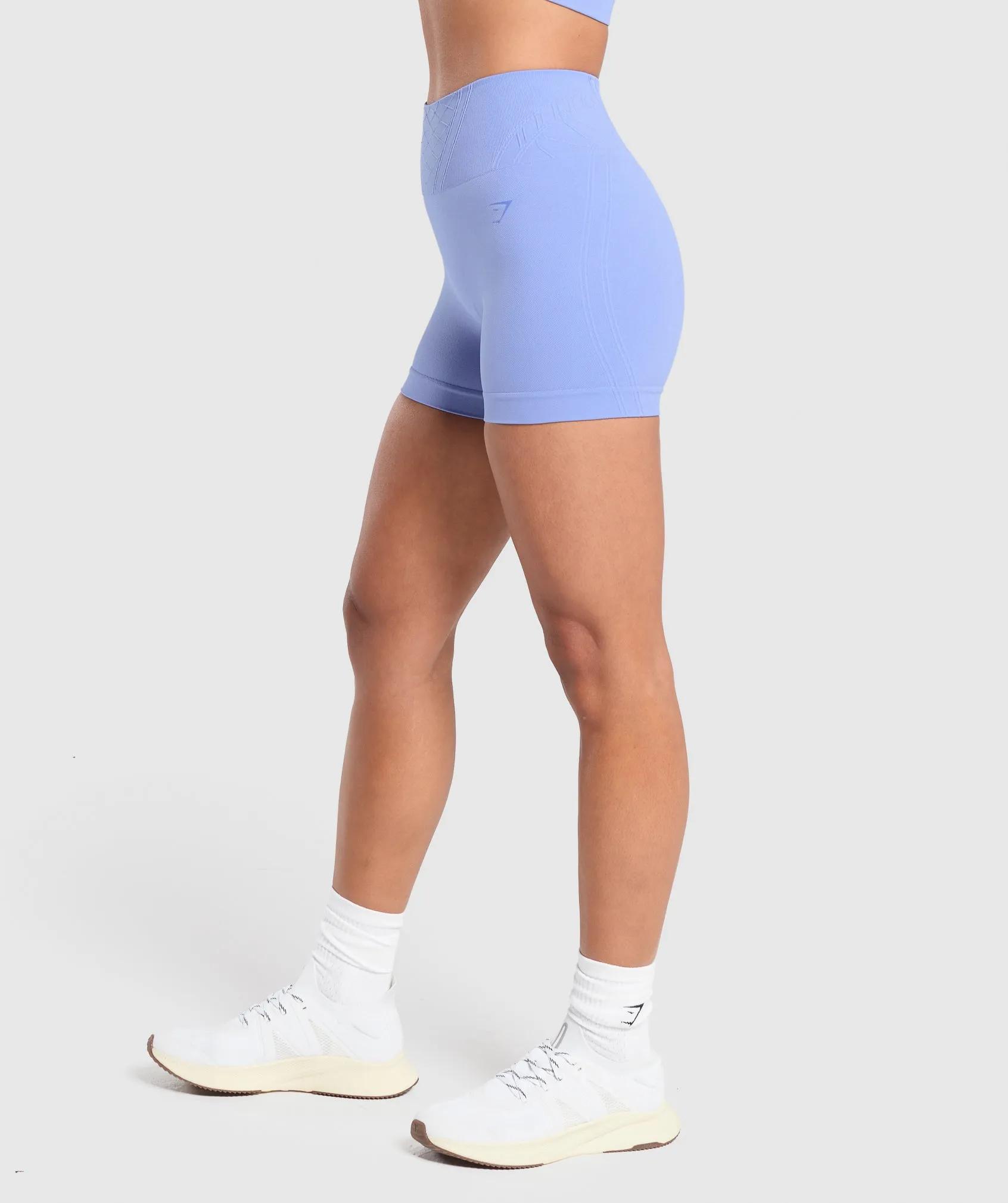 Gymshark Corset Seamless Shorts - Lift Blue