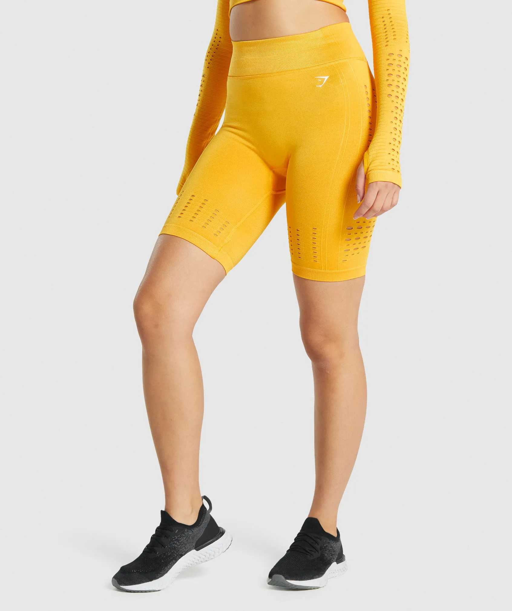 Gymshark Glow Seamless Shorts - Yellow