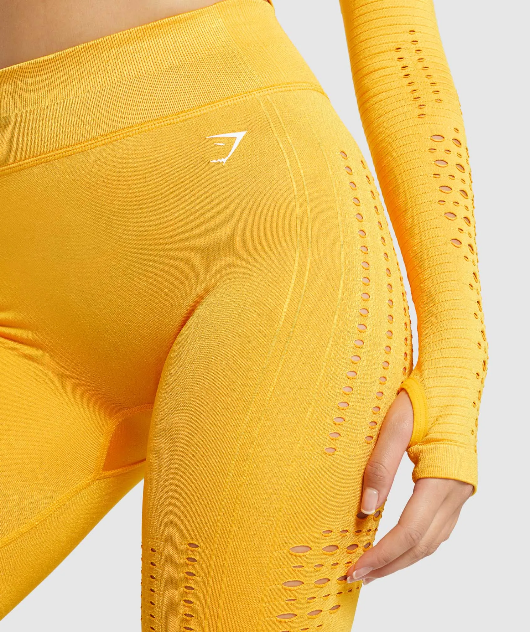 Gymshark Glow Seamless Shorts - Yellow