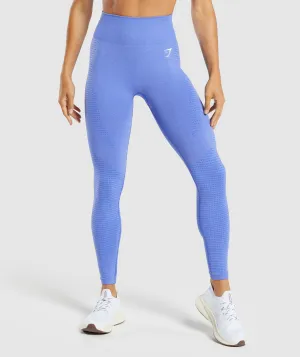 Gymshark Vital Seamless 2.0 Leggings - Lift Blue/ Marl