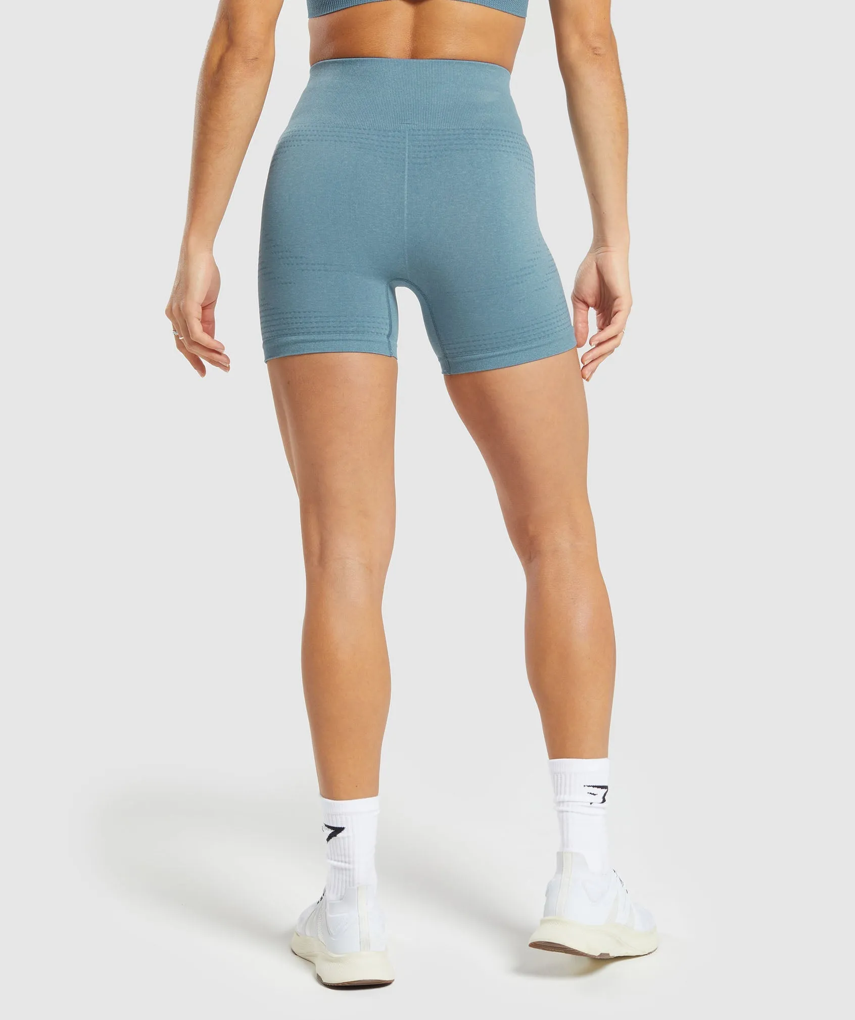 Gymshark Vital Seamless 2.0 Shorts - Faded Blue Marl