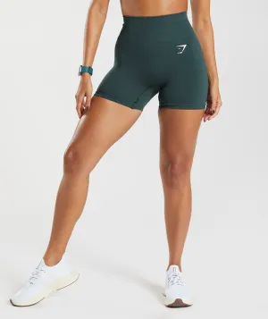 Gymshark Vital Seamless 2.0 Shorts - Woodland Green Marl