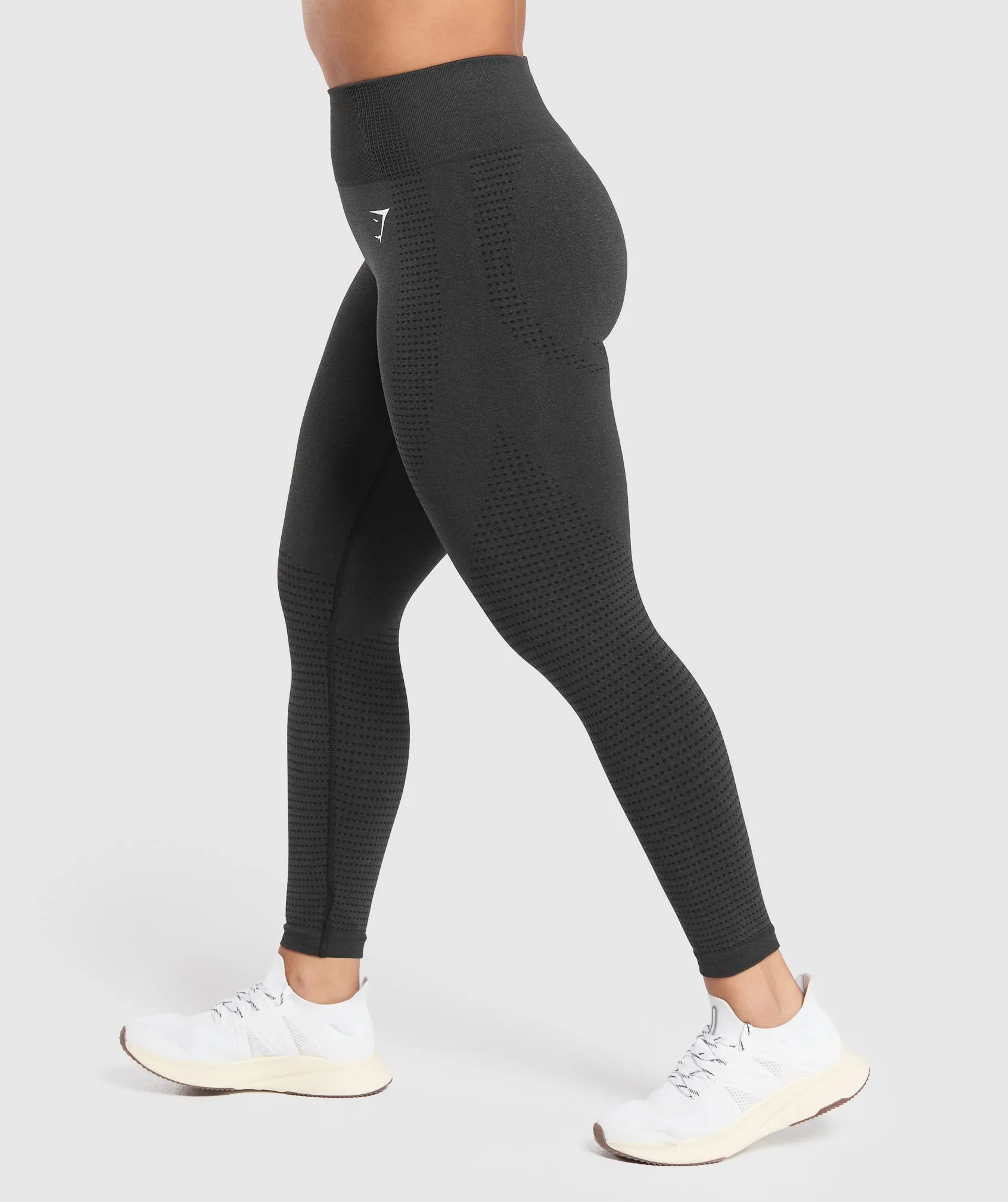 Gymshark Vital Seamless Short Leggings - Black Marl