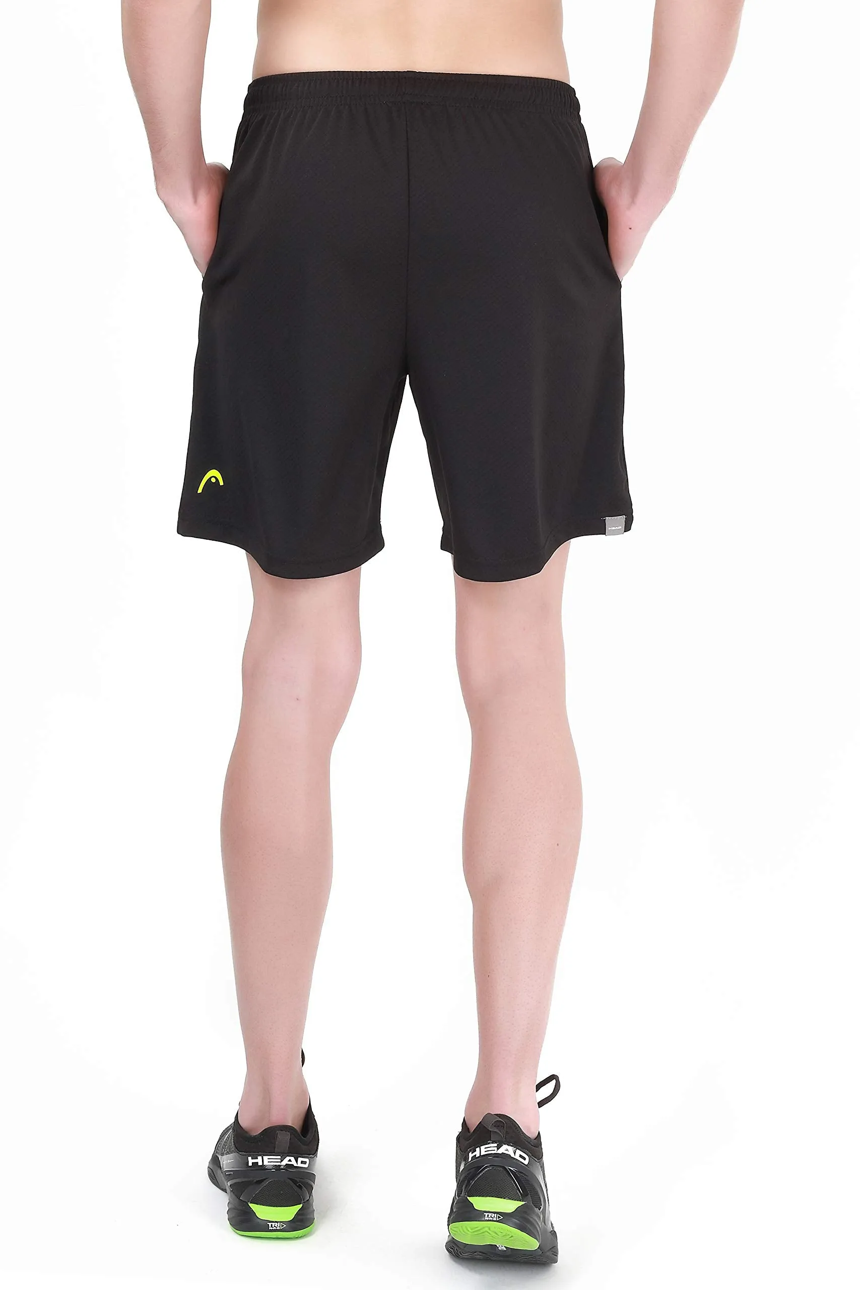 HBS-1092 Polyester Badminton Shorts for Mens | Size - X-Large | Colour - Black