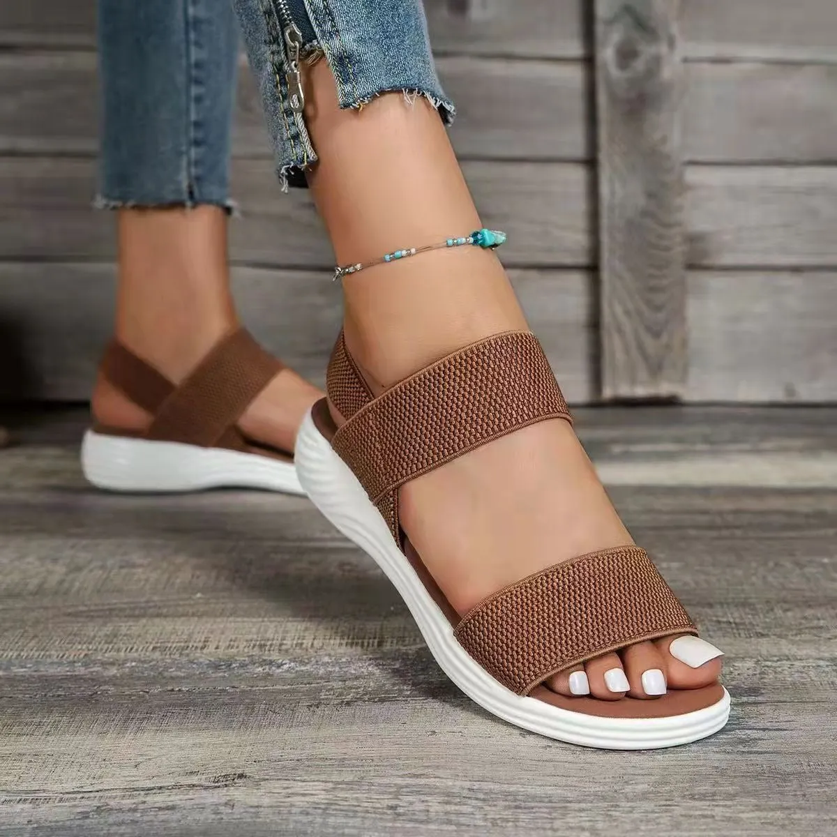 Ingrid Comfortable Elastic Band Sandals