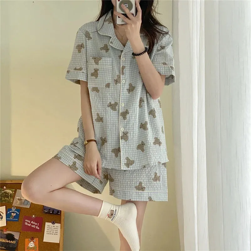 Kawaii Cute Summer Shirt / Shorts Pyjamas