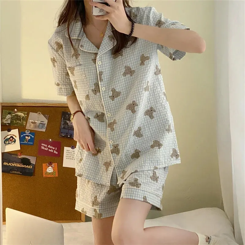 Kawaii Cute Summer Shirt / Shorts Pyjamas