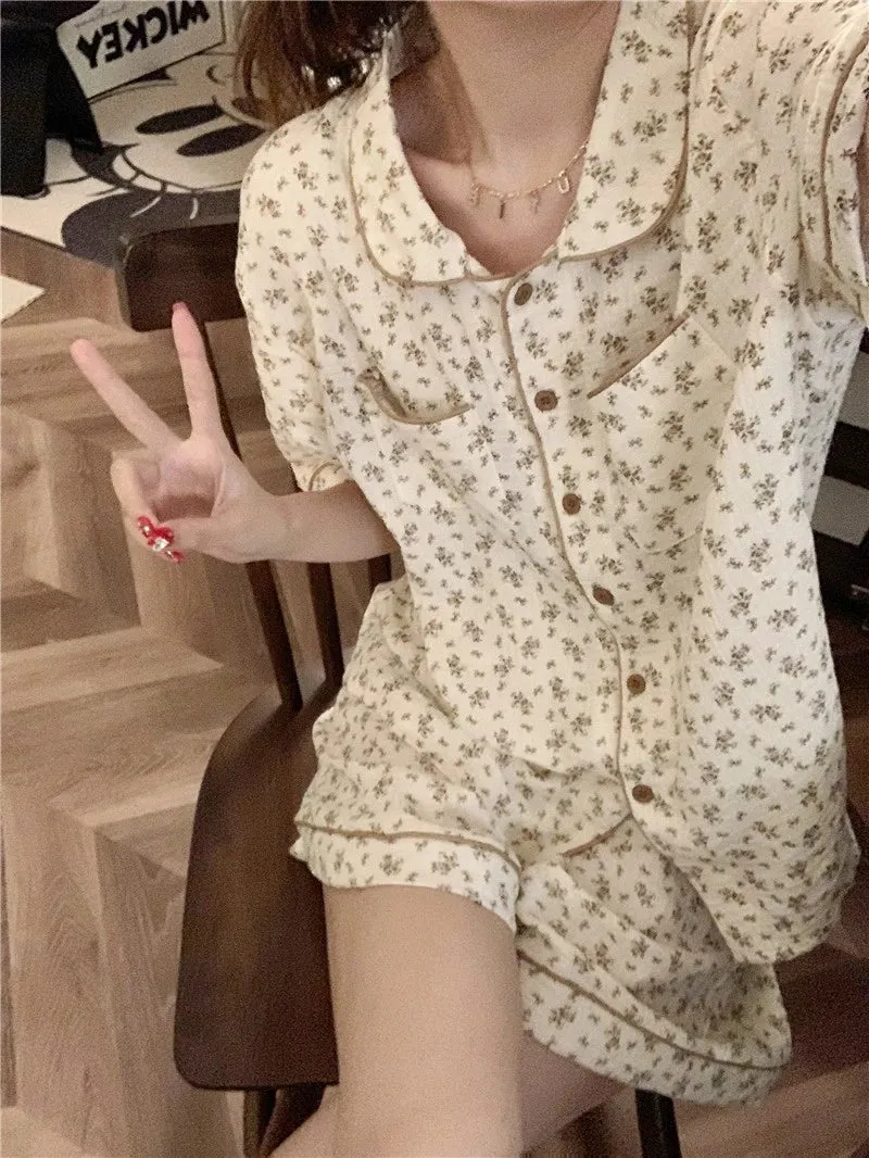 Kawaii Cute Summer Shirt / Shorts Pyjamas