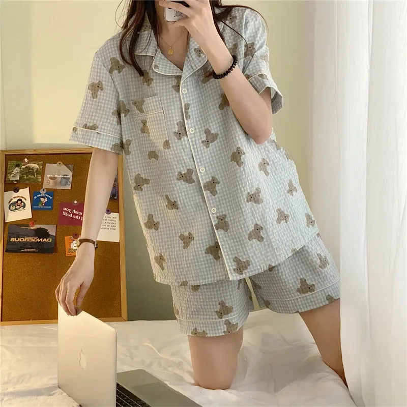 Kawaii Cute Summer Shirt / Shorts Pyjamas