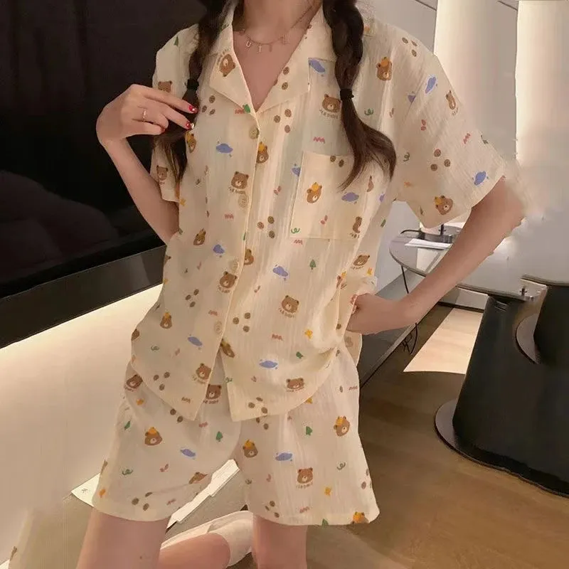 Kawaii Cute Summer Shirt / Shorts Pyjamas