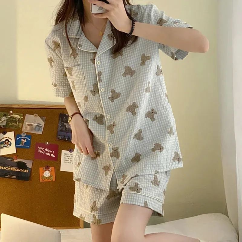 Kawaii Cute Summer Shirt / Shorts Pyjamas